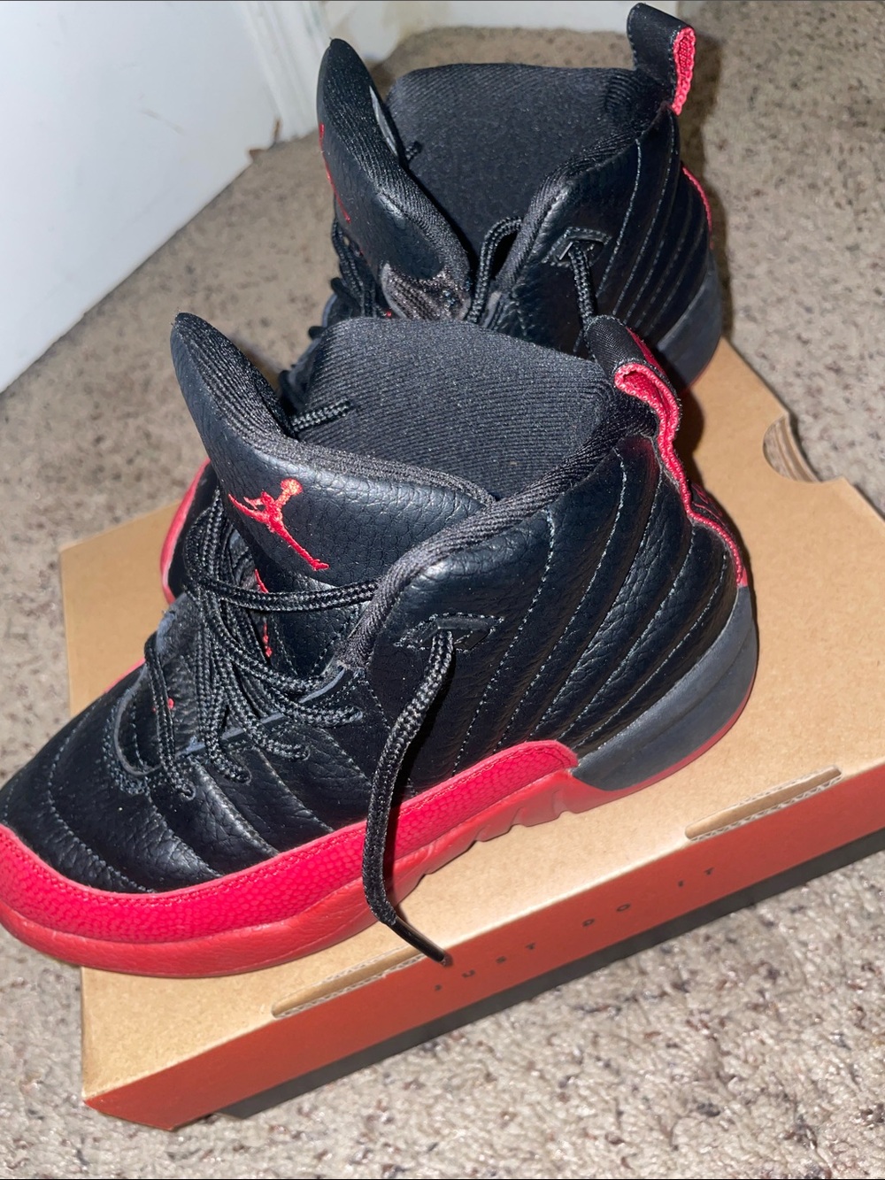 Nike Kids Black and Red Retro-Style Sneakers - Picture 3 of 7
